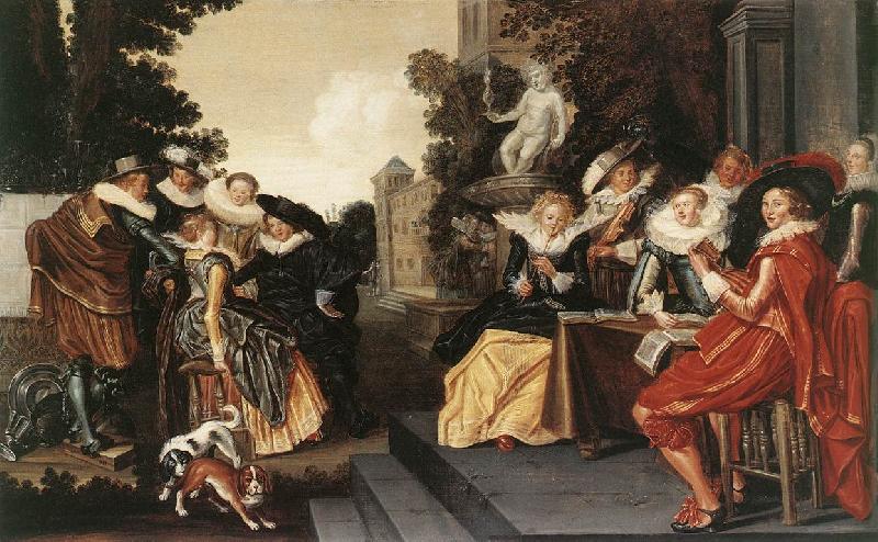HALS, Dirck Merry Party in a Tavern fdg oil painting image
